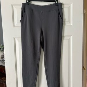 Belle by Kim Gravel Charcoal Gray Regular Ponte Hollywood Waist Pants size 12